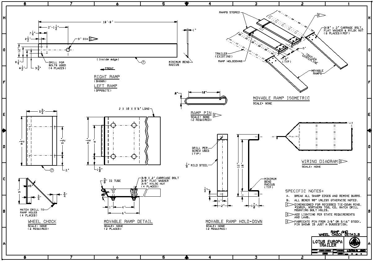 Car Trailer Ramp Plans